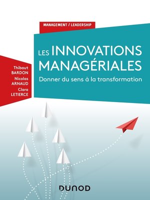 cover image of Les innovations managériales
